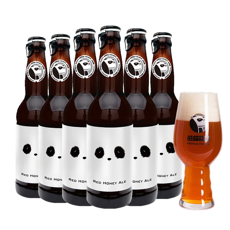 PANDA BREW 熊猫精酿 熊猫眼蜂蜜艾尔啤酒 330ml*6瓶