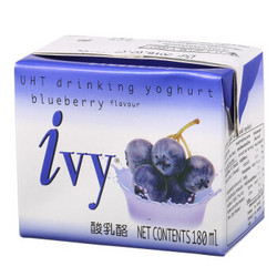 ivy 爱谊 常温酸奶 蓝莓味 180ml*4盒 *4件