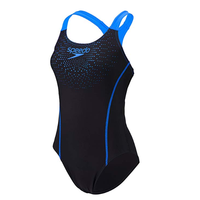 Speedo 速比涛 8097517669 黑色/蓝色 36 女士连体泳衣