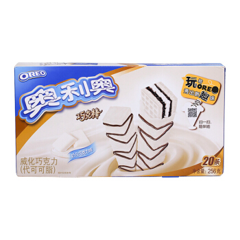 oreo奥利奥巧克棒奶白味256g5件