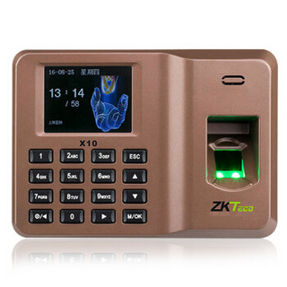ZKTeco 中控智慧 X10 考勤机 (免软件版、指纹考勤机)