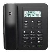 motorola摩托罗拉 电话机座机固定电话 办公家用 来电显示 免电池 大屏幕CT310C(黑色)