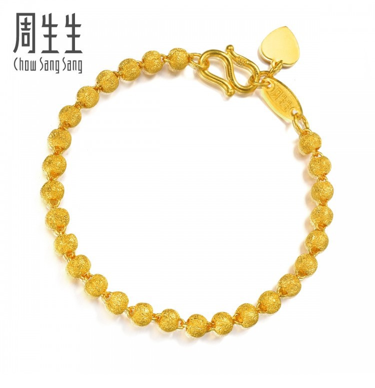 chowsangsang周生生09466b足金圆珠手链1266g