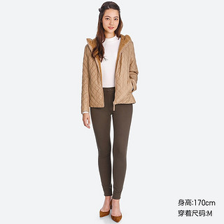  UNIQLO 优衣库 400721 女士仿羊羔绒夹克 深橄榄 XL