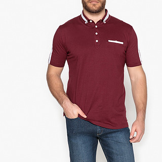  CASTALUNA FOR MEN 男士短袖POLO衫 紫红色/白色  US 32/34 | FR 62/64