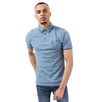 Luke 1977 男士纯棉休闲短袖POLO衫 蓝色 S码