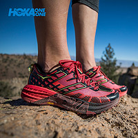  HOKA ONE ONE Speedgoat 2 女款越野跑鞋 (樱桃红/紫红、37.5)