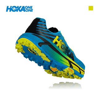  HOKA ONE ONE EVO MAFATE 男款越野跑鞋 (蓝绿色/柑橘黄、42.5)