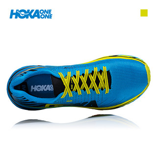  HOKA ONE ONE EVO MAFATE 男款越野跑鞋 (蓝绿色/柑橘黄、42.5)