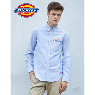  Dickies 帝客 181M20EC04 男士牛津纺衬衫 M码 蓝色