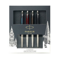 PARKER 派克 Jotter乔特系列 凝胶水笔 伦敦建筑特别版 (4支装、黑色)