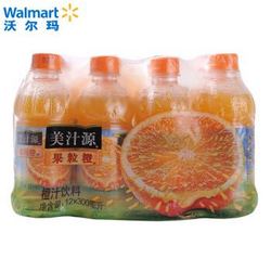 美汁源 果粒橙箱装橙汁饮料 含维生素C 果香浓郁 12*300ml