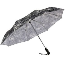 天堂伞 加大自开自收森林之王三折晴雨伞3328E浅灰色 *2件