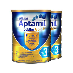 Aptamil 爱他美 婴儿幼儿奶粉 3段 900克*2罐 *2件