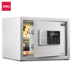 deli 得力 锐剑系列 92619 小型入墙密码保管箱 25cm 雪域白 *2件