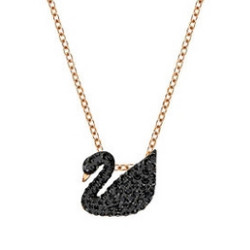 SWAROVSKI 施华洛世奇 Iconic Swan small 黑天鹅项链