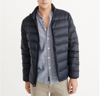 Abercrombie & Fitch 166308 男士收纳式羽绒服