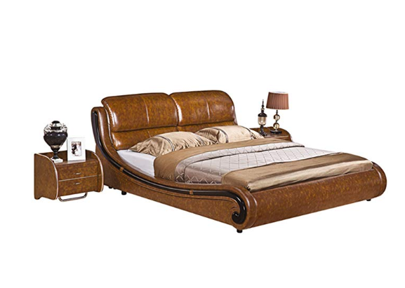 NMDS 诺曼迪诗 9953 欧式双人真皮床 1.5*2米