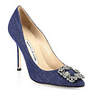 MANOLO BLAHNIK DENIM 女士牛仔高跟鞋