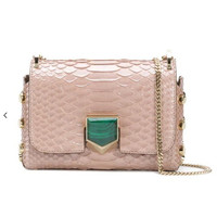 JIMMY CHOO Lockett Mini shoulder bag 女士蛇皮链条包