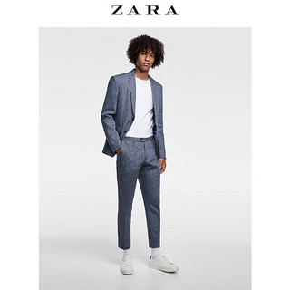 ZARA 05562605400 男士条纹亚麻西装外套 1