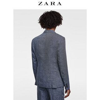 ZARA 05562605400 男士条纹亚麻西装外套