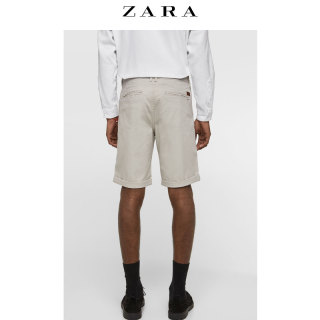 ZARA 01848460806男士棉质百慕大短裤 1