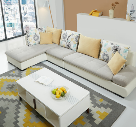 quanu全友102210布艺沙发13转角位