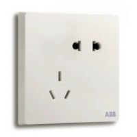 预售:ABB 轩致 86型 二三插 五孔插座套餐 10只装
