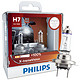 飞利浦(PHILIPS)新极劲光H7升级型汽车灯泡大灯灯泡近光灯远光灯卤素灯2支装 增亮100%增长35米色温3350K