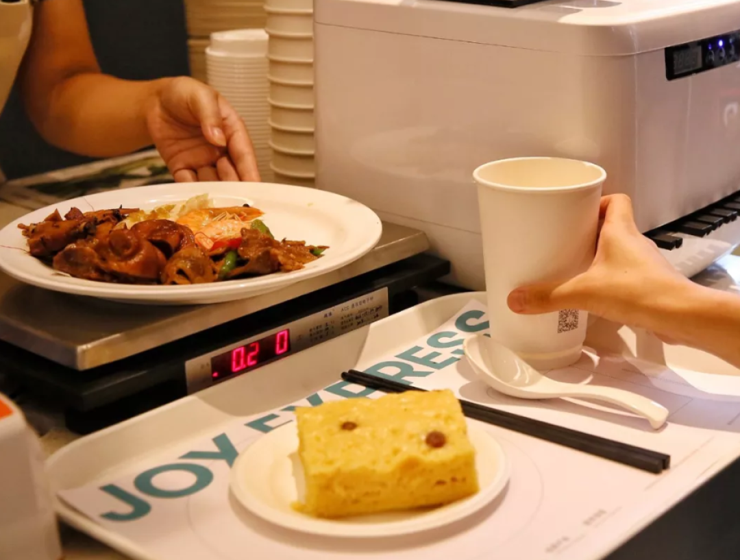 大望路新开自选食堂,均价3.98元,自选菜品称重结账像回到了大学食堂!