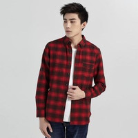 Vancl 凡客诚品 1091969 男士法兰绒休闲格子衬衫
