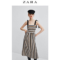 ZARA TRF 07721007751 女士条纹连衣裙 M