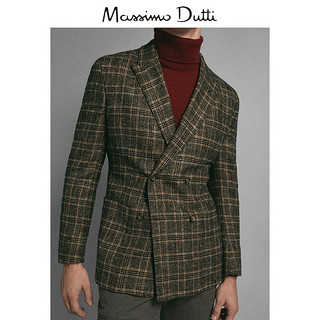 Massimo Dutti 02016218710-23 男士羊毛混纺西装外套 46