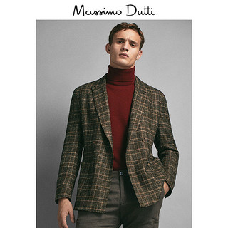 Massimo Dutti 02016218710-23 男士羊毛混纺西装外套 48