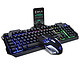 优想 U510 机械键盘手感 有线键盘鼠标套装 灰黑色