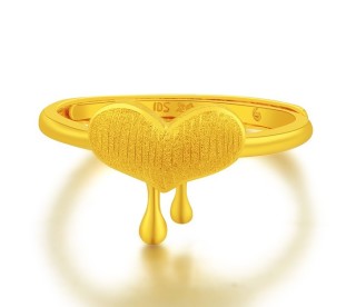 China Gold 中国黄金 心动不止一点系列 足金戒指