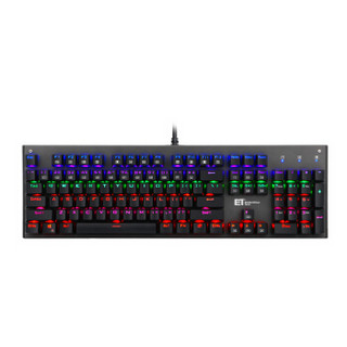 ET K1 104键混光跑马全键无冲机械键盘 游戏键盘 吃鸡键盘 电脑键盘 背光键盘 黑色 青轴 *2件