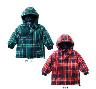 Skipland 斯克莱 格子纹儿童保暖夹克