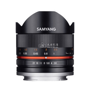 SAMYANG 森养光学 8mm F2.8 UMC Fish-eye II 鱼眼镜头 银色