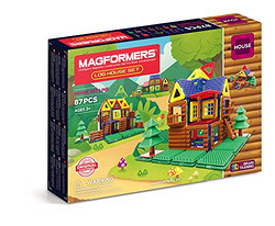 MAGFORMERS 麦格弗 磁力片原始木屋套组磁力片 87片装