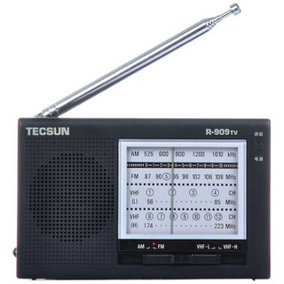 TECSUN 德生 R909TV 老年收音机 黑色