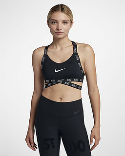  Nike Indy Logo 女子低强度支撑运动内衣 黑色 m码
