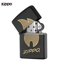 ZIPPO 之宝 29686 商标网纹之上 煤油防风火机