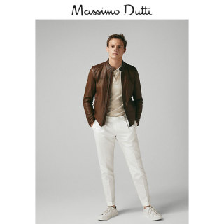 Massimo Dutti 03301101700-23 男士羊皮革夹克 L