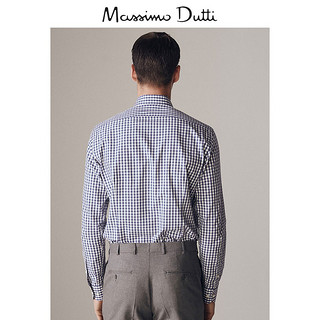 Massimo Dutti 00153133400-23 男士修身格纹衬衫 40