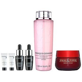 LANCOME 兰蔻 粉水200ml+肌底液7ml*2瓶+小黑瓶眼霜3ml*2支 + AFRIEL&LOFIEL 美白面霜 50g