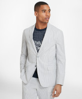 布克兄弟 Brooks Brothers 男士泡泡纱休闲西服 浅灰色