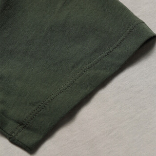 Armani Exchange 00003128497 男士T恤 (绿色/米色、S)