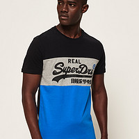 Superdry 极度干燥 男士复古Logo印花T恤